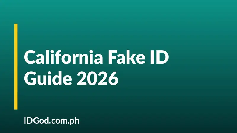California Fake ID Guide 2026: Undetectable IDGod CA IDs