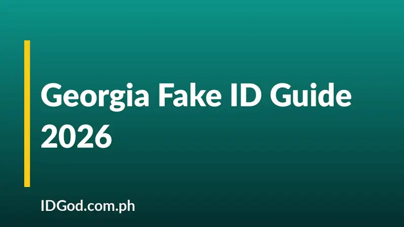 Georgia Fake ID Guide 2026: Undetectable GA IDs by IDGod