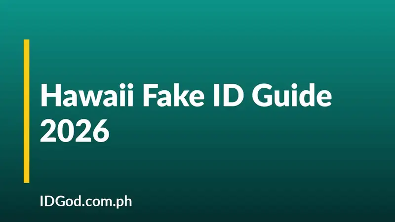 Hawaii Fake ID Guide 2026: Undetectable HI IDs by IDGod