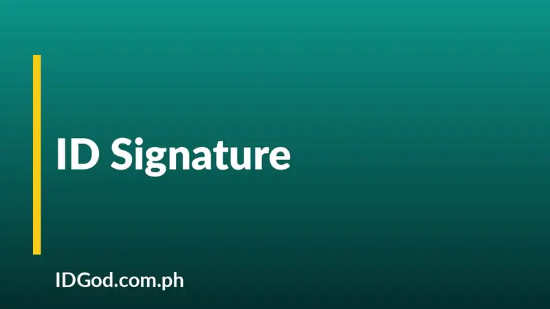 How the Signature on an ID Is Made, and Common Mistakes