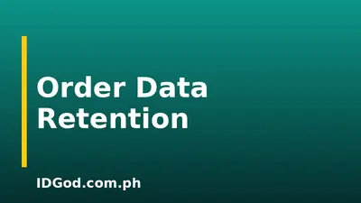 How Long Your Order Photo and Data Are Kept