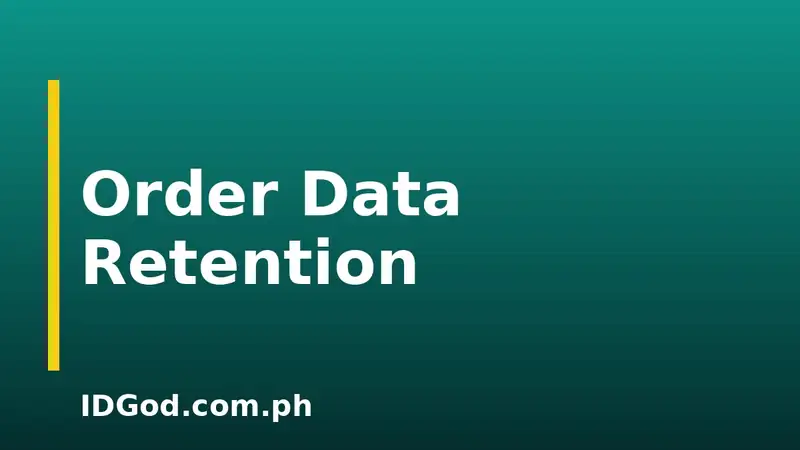 How Long Your Order Photo and Data Are Kept