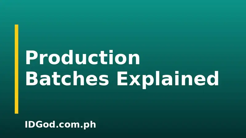 How Production Batches and Print Runs Work Behind Your Order