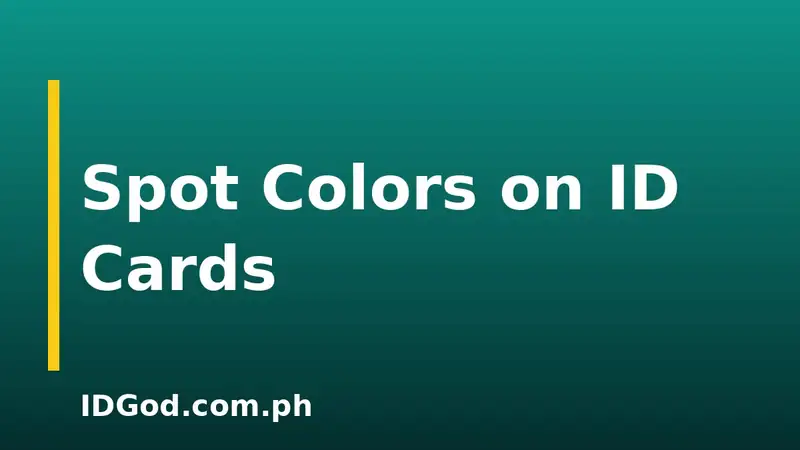 How Spot Colors Keep ID Artwork Consistent Across Print Runs