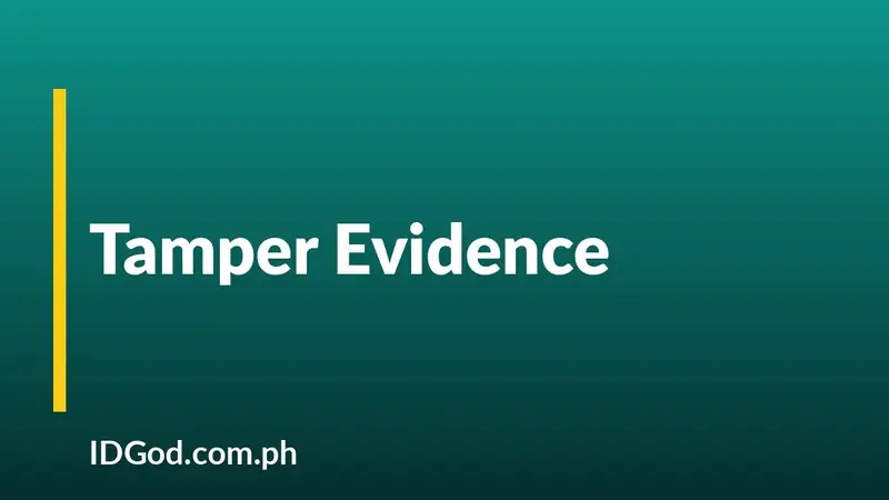 How Tamper Evidence Works on ID Cards