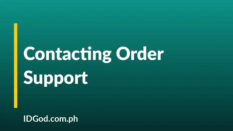 How to Contact Support About Your Order