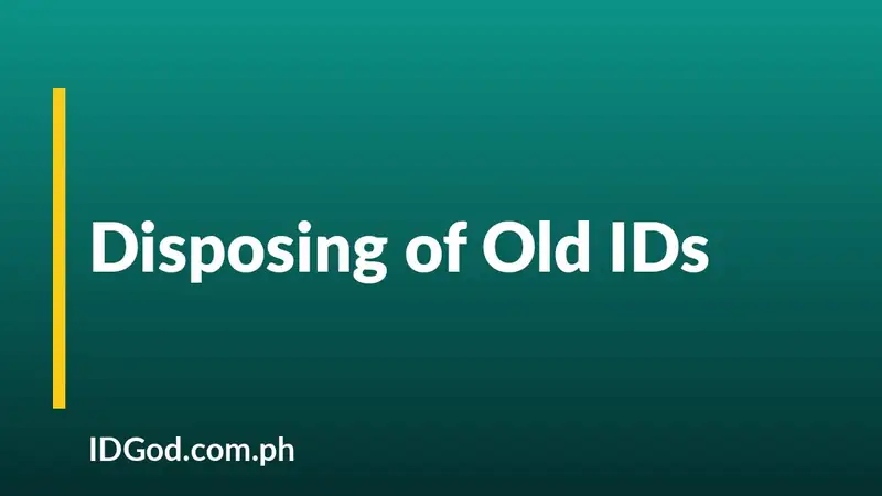 How to Safely Dispose of an Old or Expired ID Card