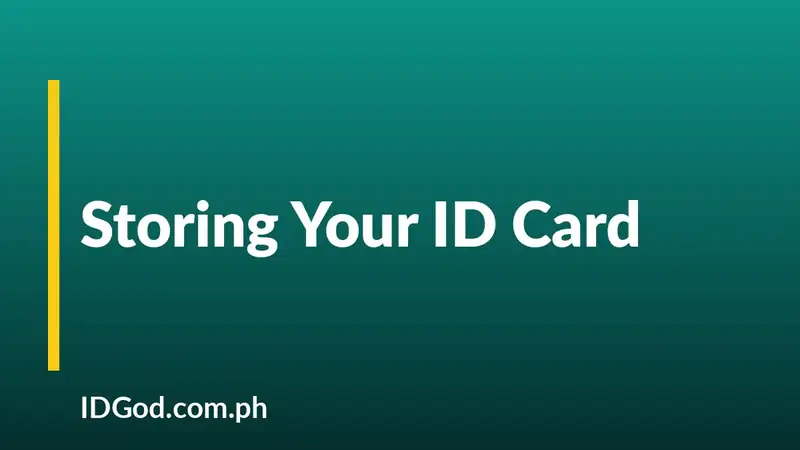 How to Store and Protect Your ID Card