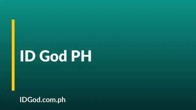 ID God PH: The Official ID God Philippines Website 2026