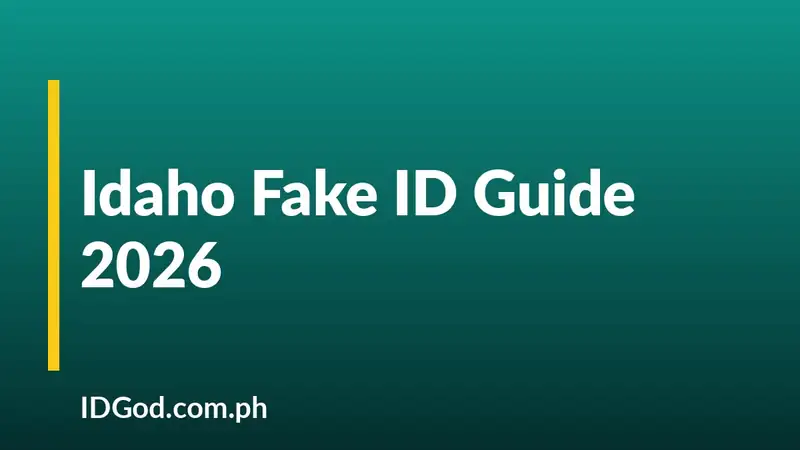 Idaho Fake ID Guide 2026: Undetectable ID IDs by IDGod