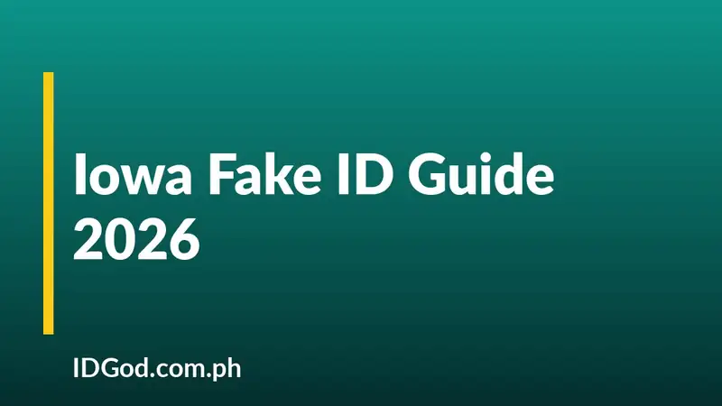 Iowa Fake ID Guide 2026: Undetectable IA IDs by IDGod