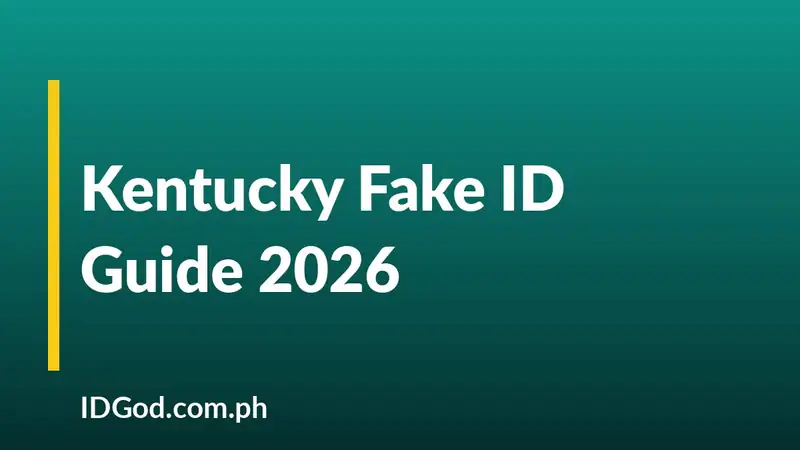 Kentucky Fake ID Guide 2026: Undetectable KY IDs by IDGod