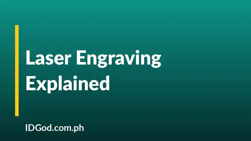 Laser Engraving and Tactile Text on Polycarbonate IDs