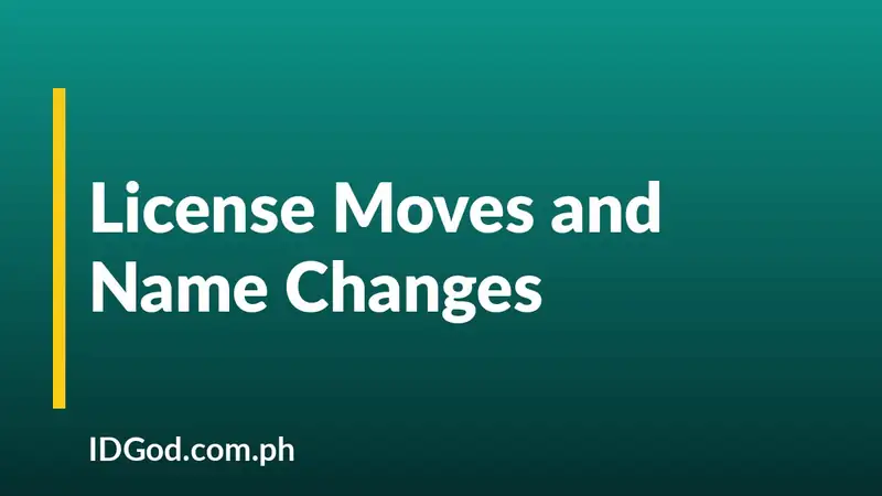 What Changes on Your License When You Move States or Change Your Name