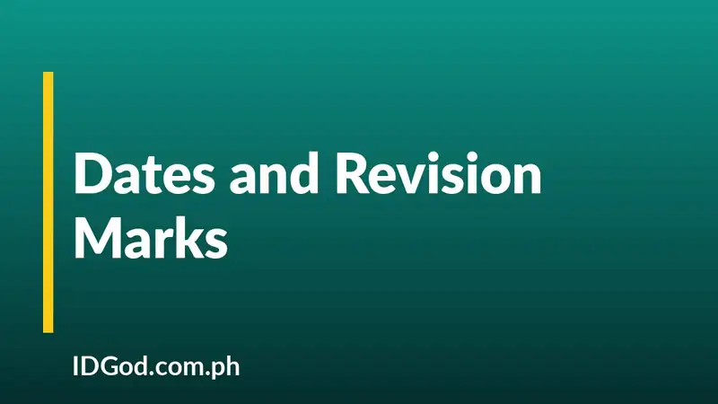 Issue Dates, Revision Marks, and Audit Numbers on Licenses