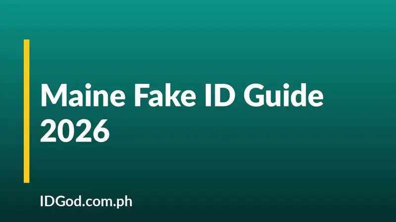 Maine Fake ID Guide 2026: Undetectable ME IDs by IDGod
