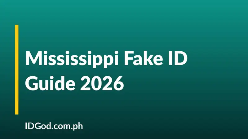 Mississippi Fake ID Guide 2026: Undetectable MS IDs by IDGod
