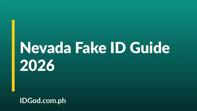 Nevada Fake ID Guide 2026: Undetectable NV IDs by IDGod