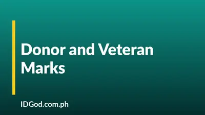 Organ Donor and Veteran Marks on a Driver's License