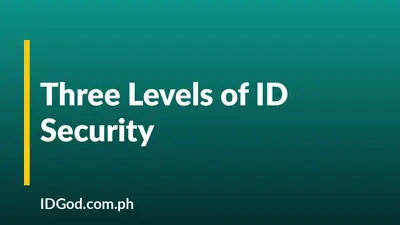 Overt, Covert, and Forensic Security Features on ID Cards