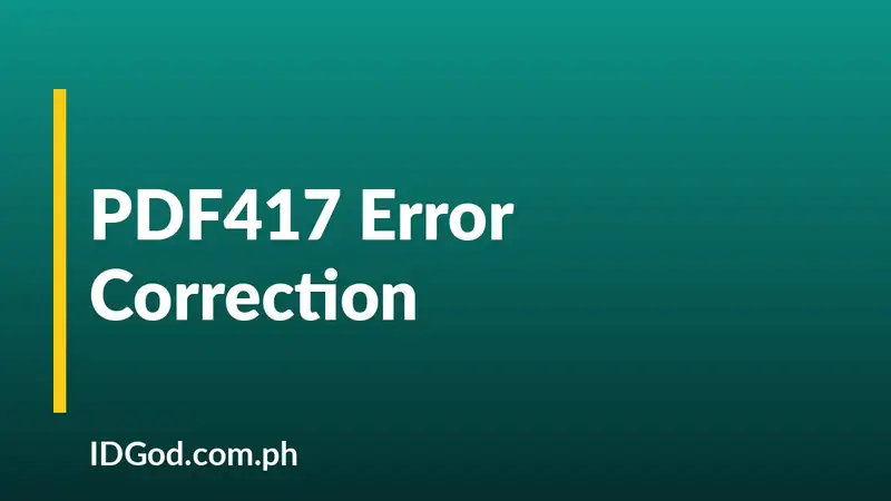 How PDF417 Error Correction Protects a Damaged Barcode