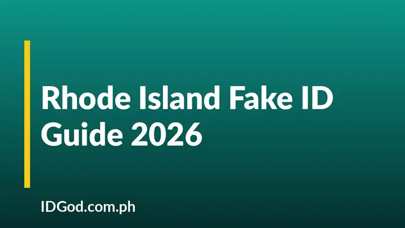 Rhode Island Fake ID Guide 2026: Undetectable RI IDs by IDGod