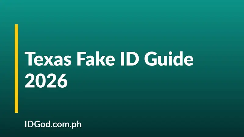 Texas Fake ID Guide 2026: Undetectable TX IDs by IDGod