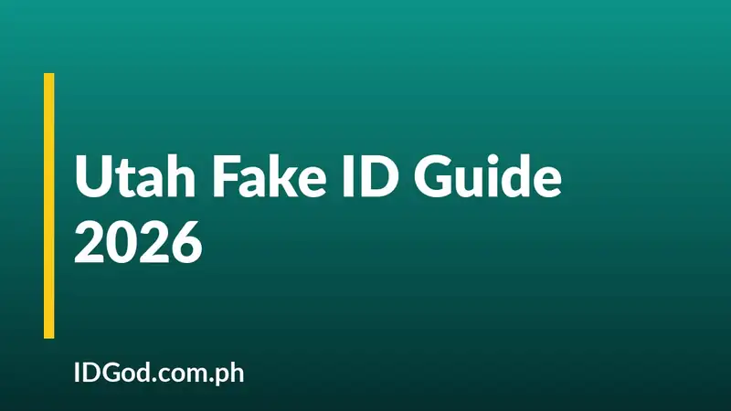 Utah Fake ID Guide 2026: Undetectable UT IDs by IDGod