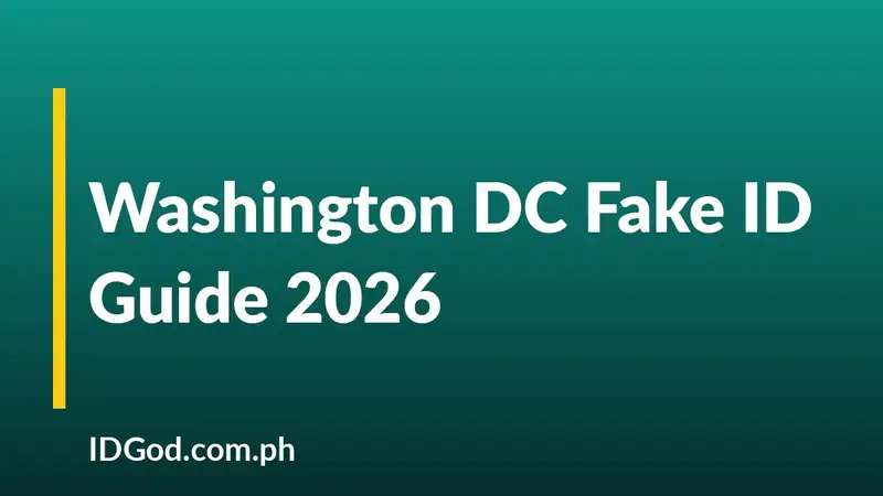 Washington DC Fake ID Guide 2026: Undetectable DC IDs by IDGod