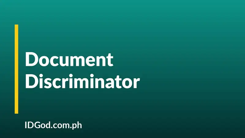 What Is the Document Discriminator on a Driver's License?