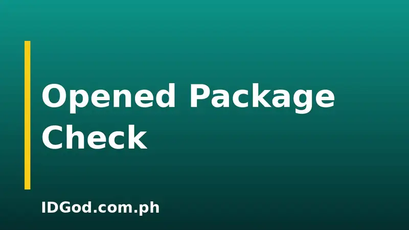 What to Do If Your Package Looks Opened
