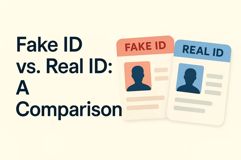Fake ID Vs Real ID Comparison
