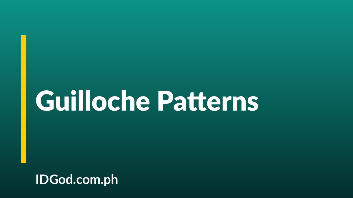 Fine Line and Guilloche Patterns on ID Cards