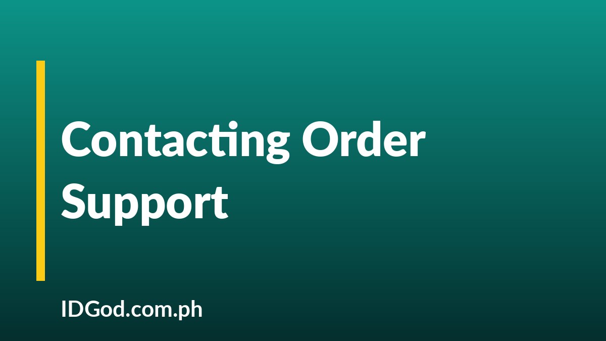 How to Contact Support About Your Order