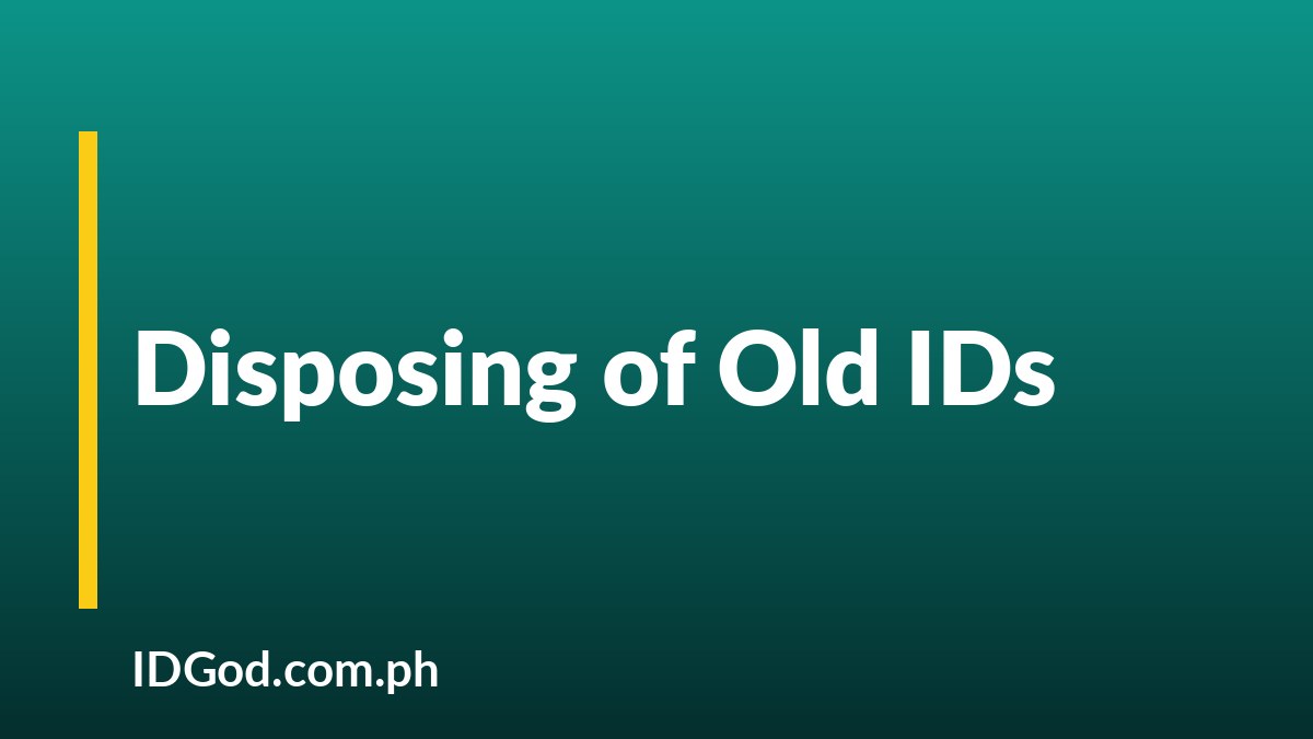 How to Safely Dispose of an Old or Expired ID Card