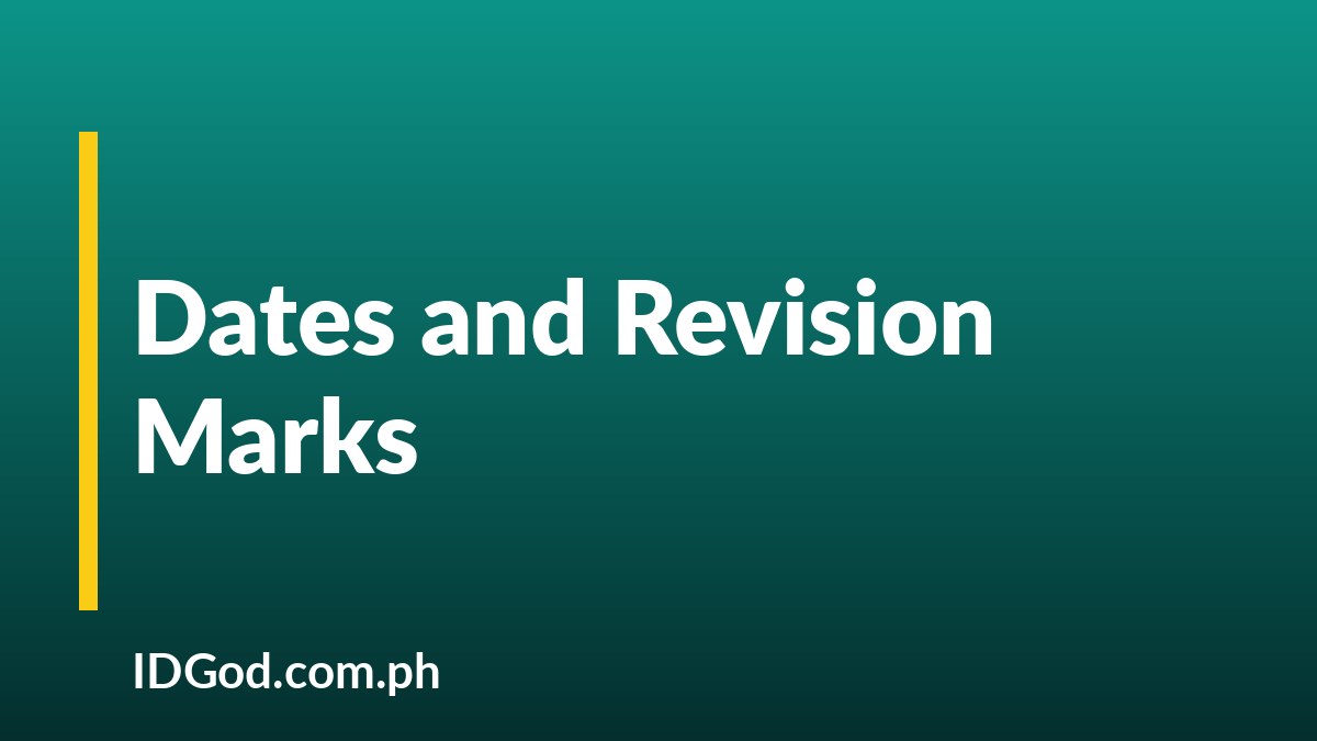 Issue Dates, Revision Marks, and Audit Numbers on Licenses