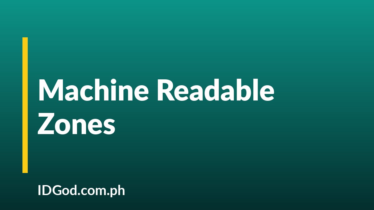 Machine Readable Zones on ID Cards