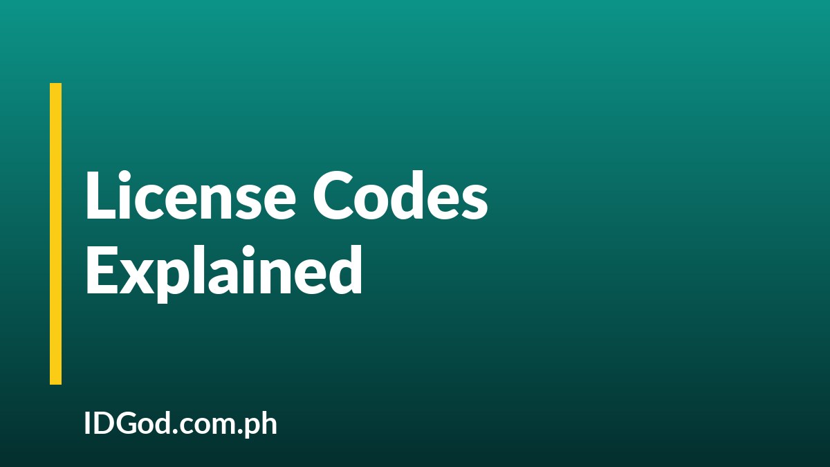 What the Codes and Restrictions on a Driver's License Mean