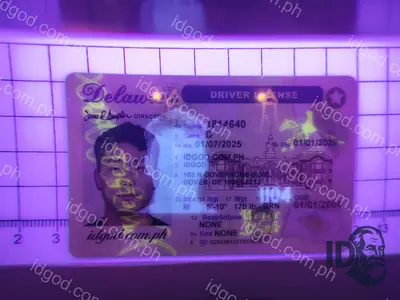 Hologram detail of IDGod Delaware Fake ID