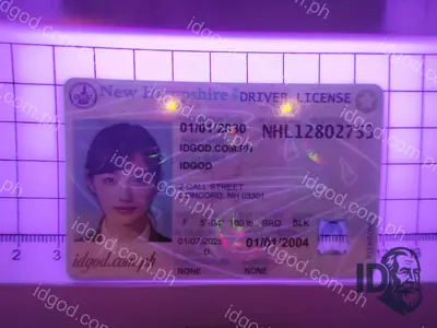 Hologram detail of IDGod New Hampshire Fake ID