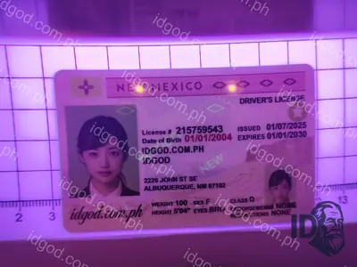 Hologram detail of IDGod New Mexico Fake ID