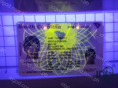 Hologram detail of IDGod South Carolina Fake ID