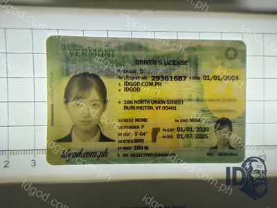 Hologram detail of IDGod Vermont Fake ID