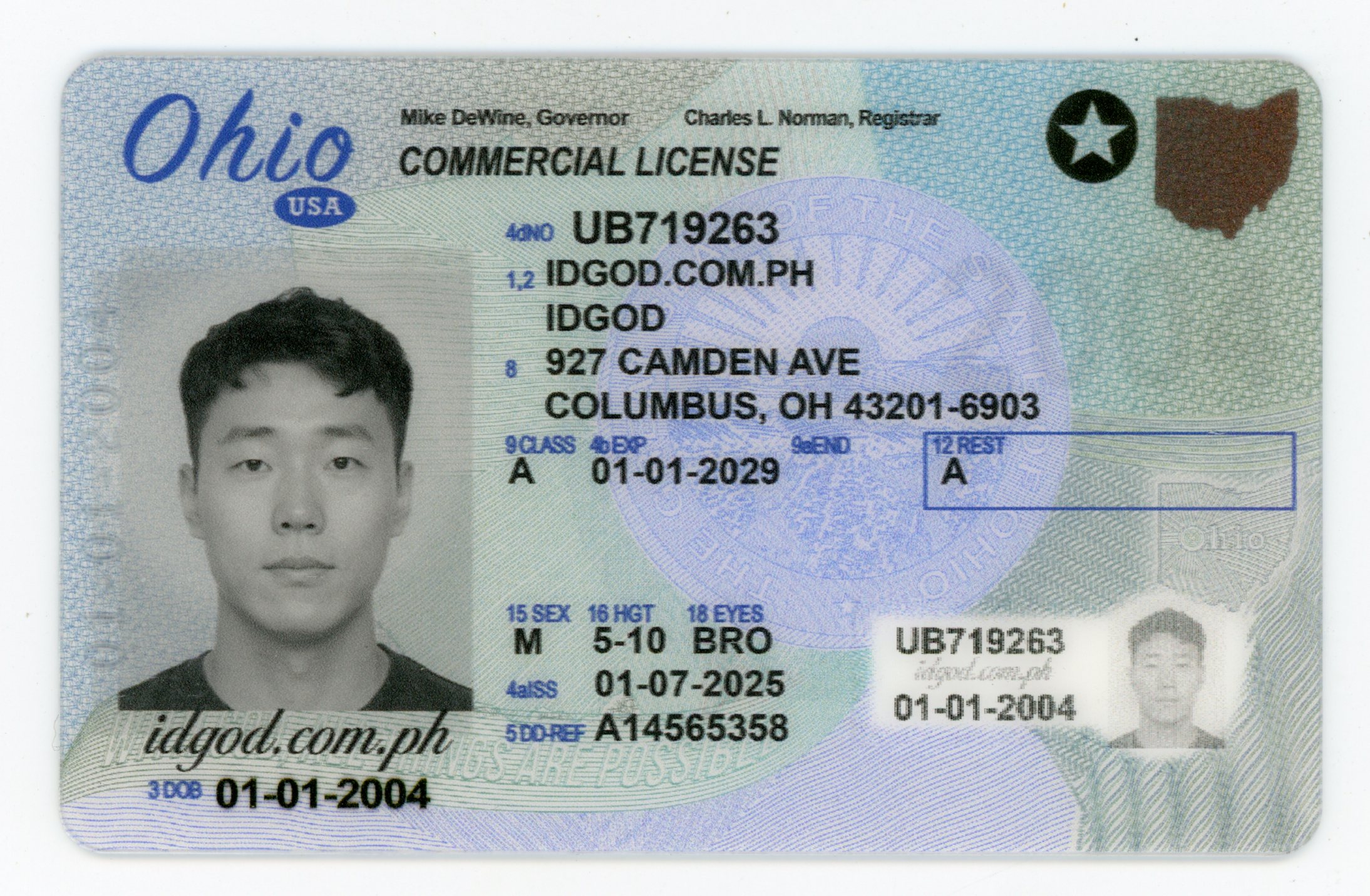 Ohio CDL Fake ID