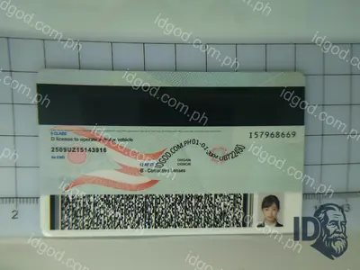 Back view of IDGod Ohio Fake ID Fake ID