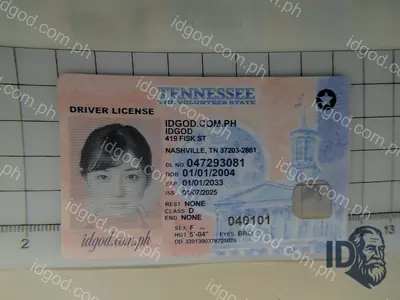 Front view of IDGod Tennessee Fake ID