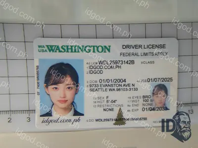 Front view of IDGod Washington Fake ID