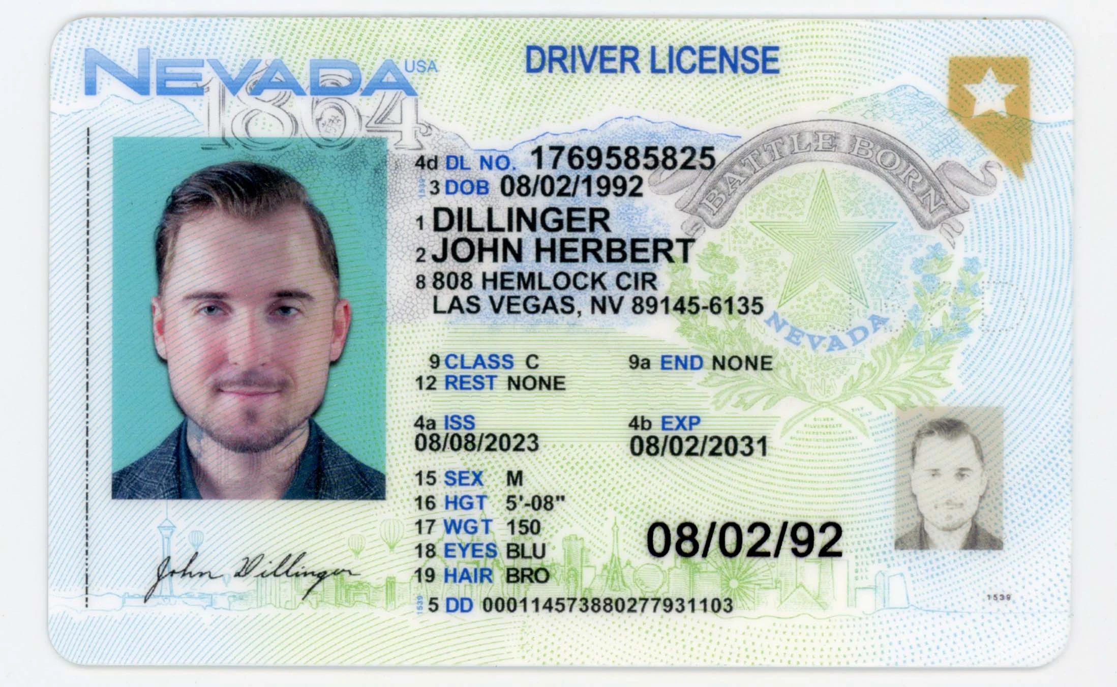 IDGod Nevada Fake ID - Premium Scannable Driver's License with Holograms