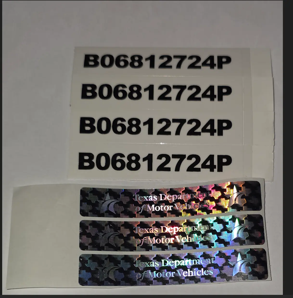 IDGod Texas Handicap Sticker - Official Design with Security Features